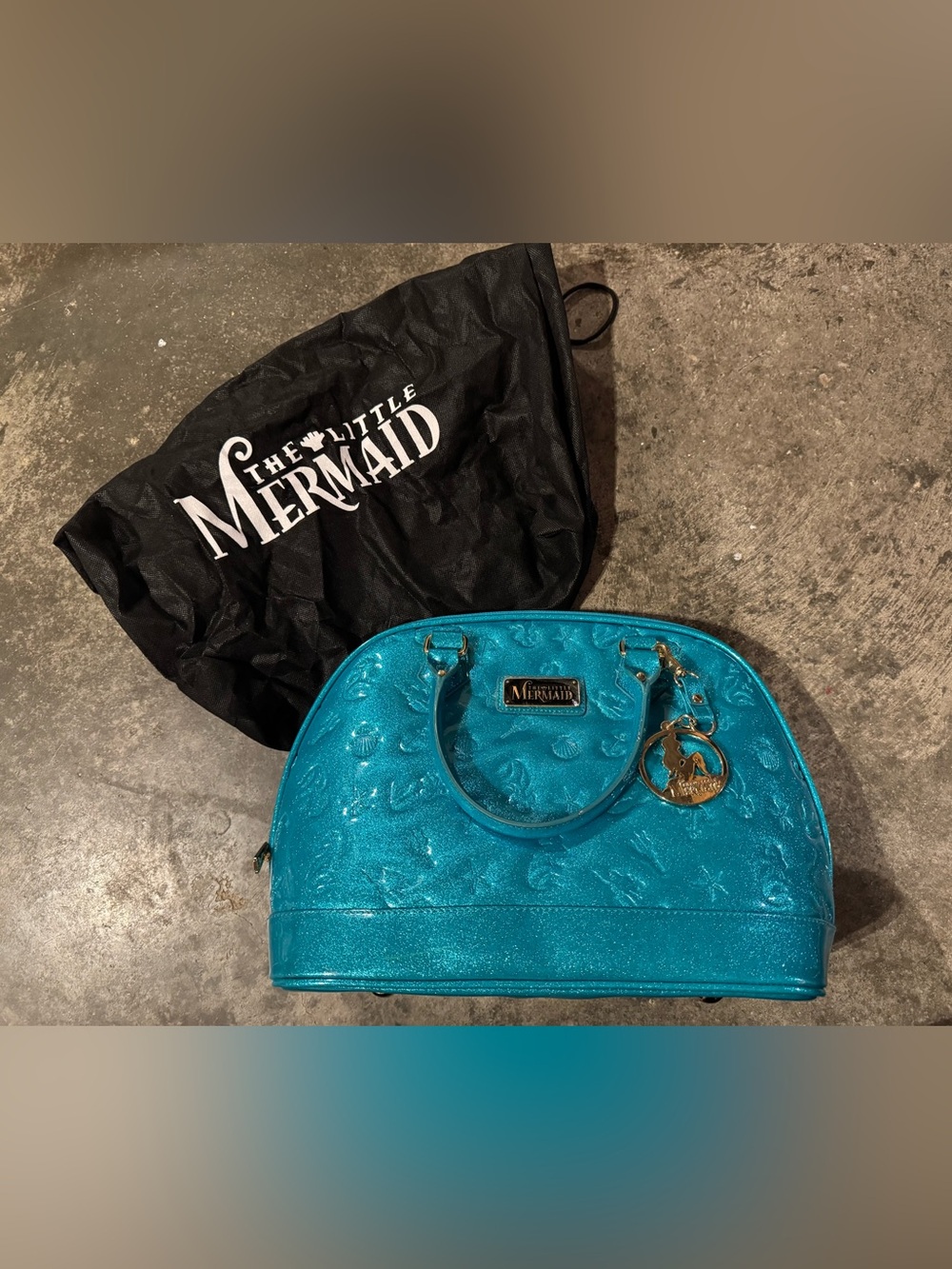 The Little Mermaid Teal Dome Satchel Bag